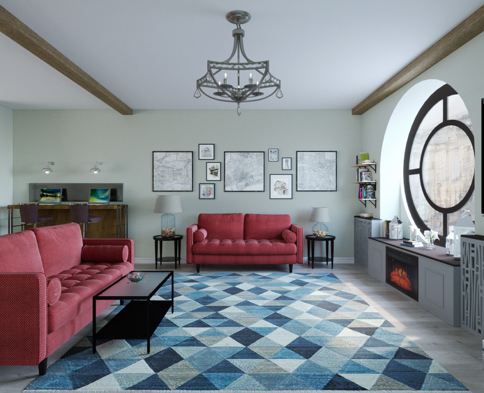 Лаундж хостела в исторической части Санкт-Петербурга