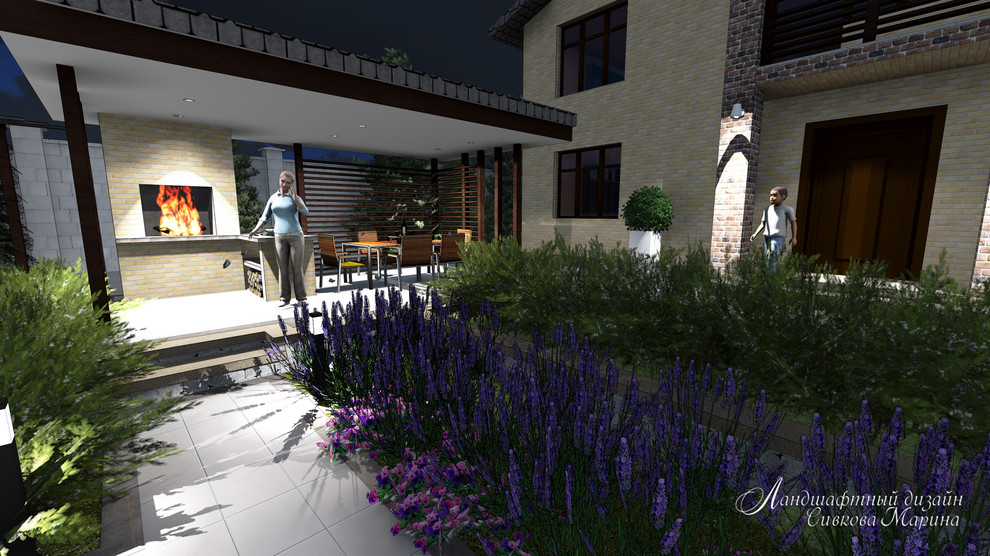 Небольшой сад в современном стиле