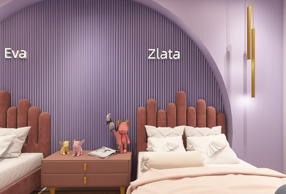 Обложка проекта: Детская для девочек ЖК Новин