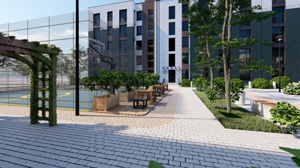 Многоэтажный жилой комплекс в г. Атырау