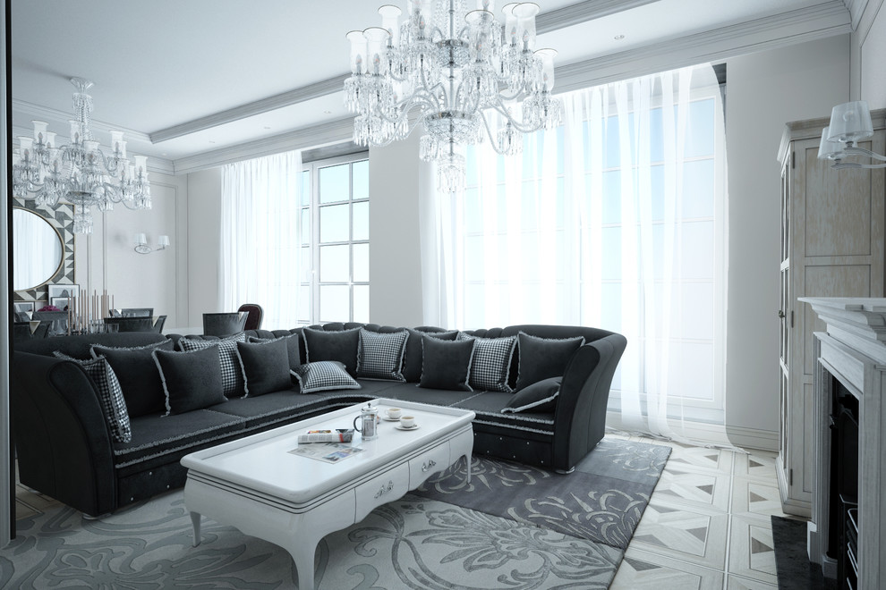 Интерьер таунхауса в Москве.