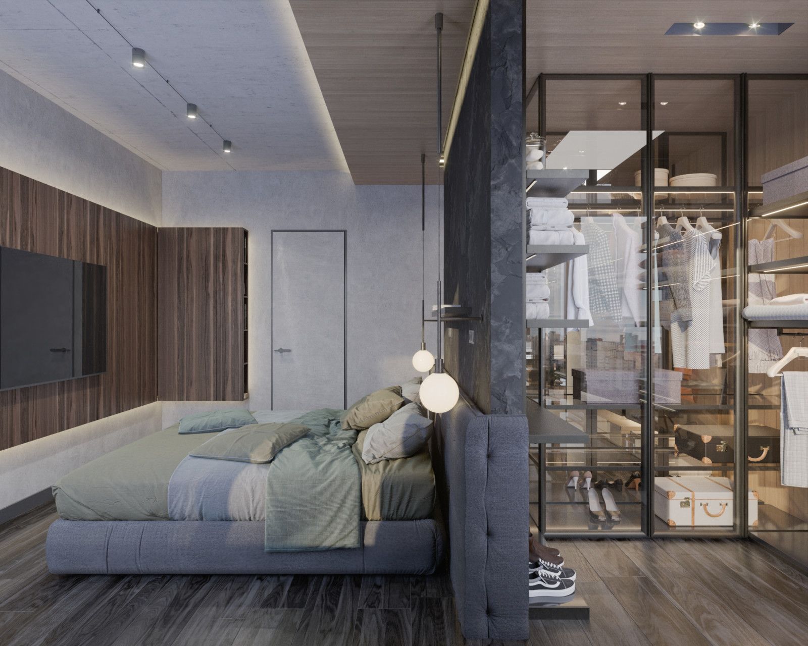 Квартира в стиле лофт, 105 м2