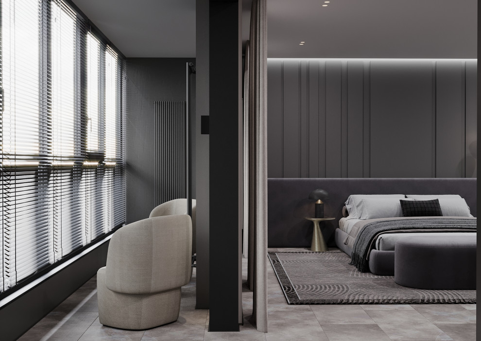 Спальня для молодой девушки ЖК "Лесопарковый", г.Челябинск