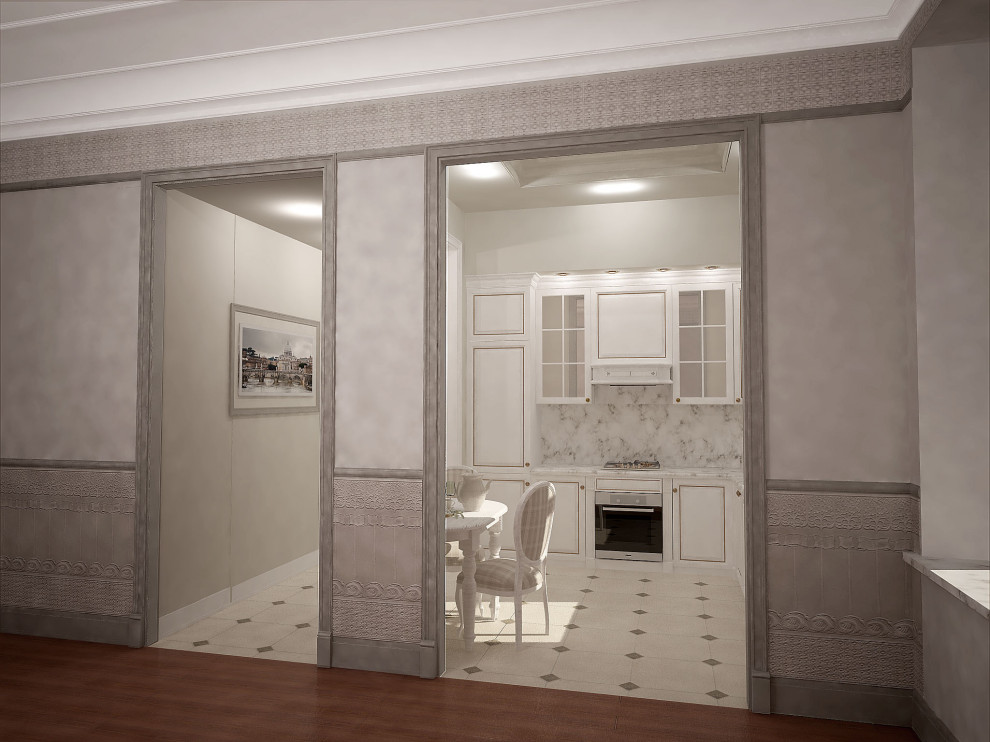 архитектурно-дизайнерский проект квартиры 104 кв.м с частичной перепланировкой