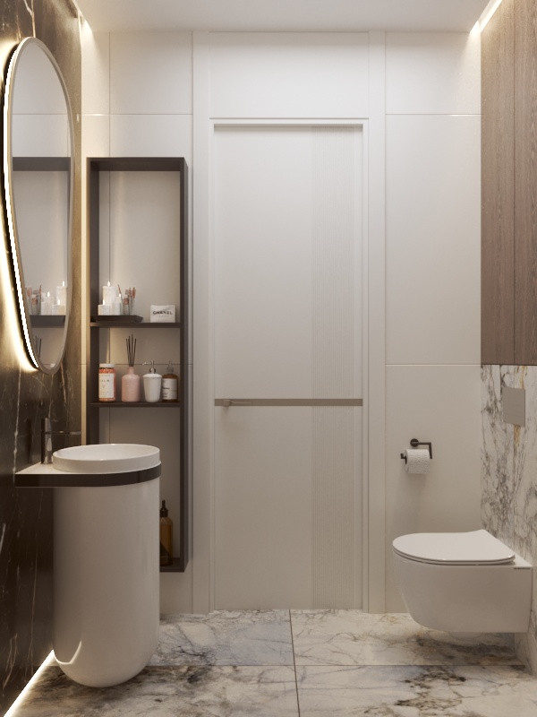 Современная квартира в 2 уровня