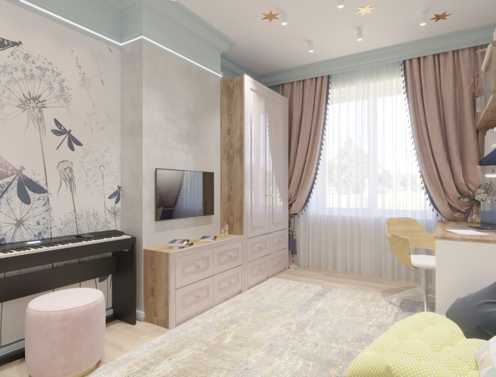 Дизайн-проект  интерьера трехкомнатной квартиры в стиле НЕОклассика