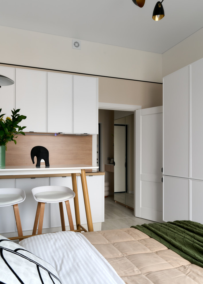 Квартира — студия по дизайн проекту Екатерины Тагировоq