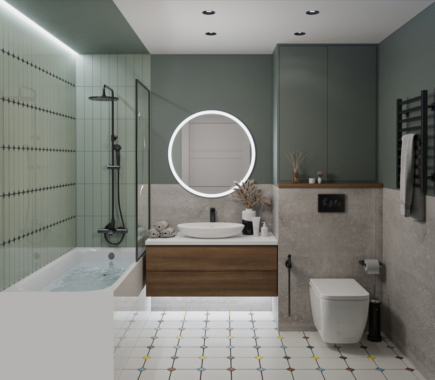 Трёхкомнатная квартира для семьи с двумя детьми в ЖК Академика Павлова