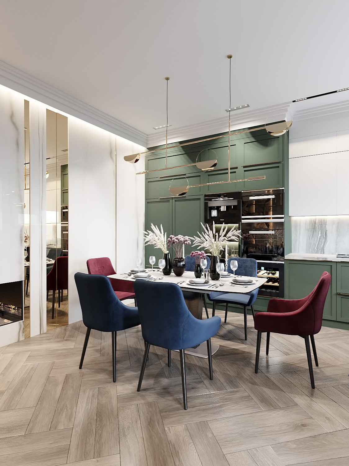 Дизайн кухни-гостиной