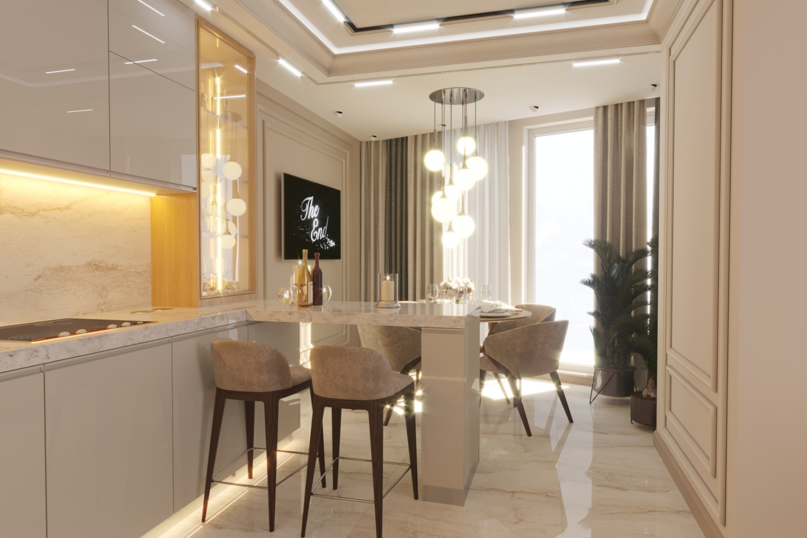 Квартира неоклассика 140м2 г.Новосибирск
