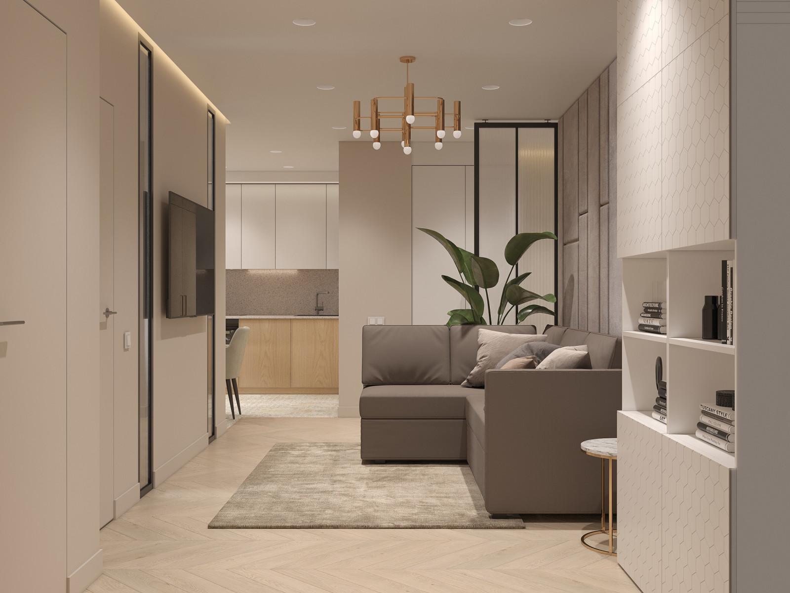 3-х комнатная квартира для семьи с двумя детьми и кабинетом