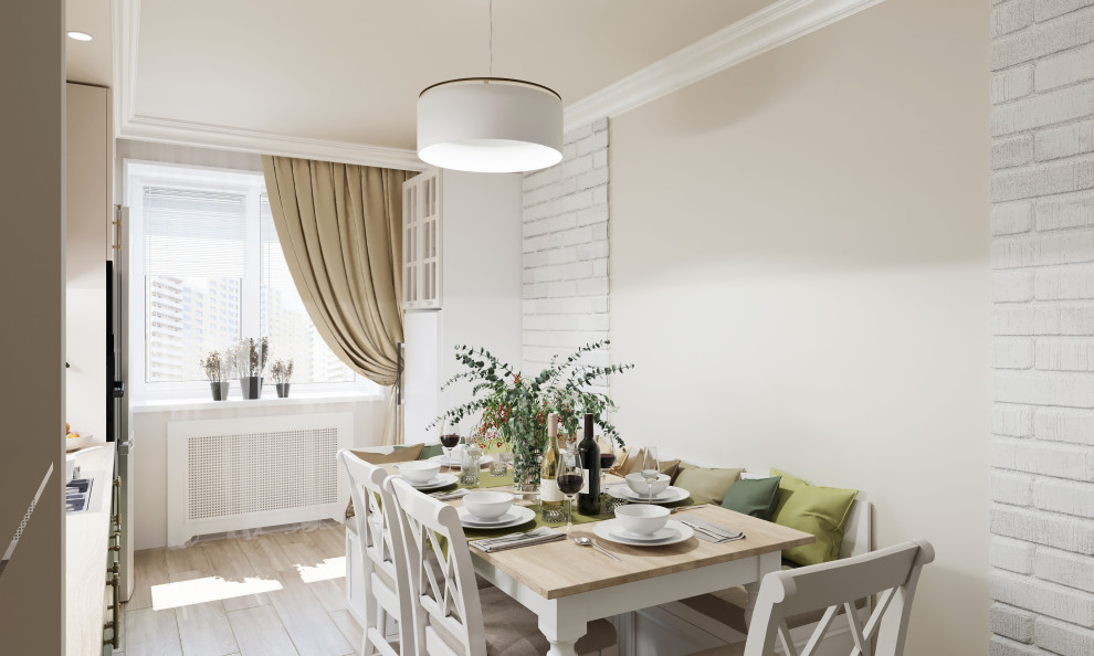 Визуализация кухни и гостиной