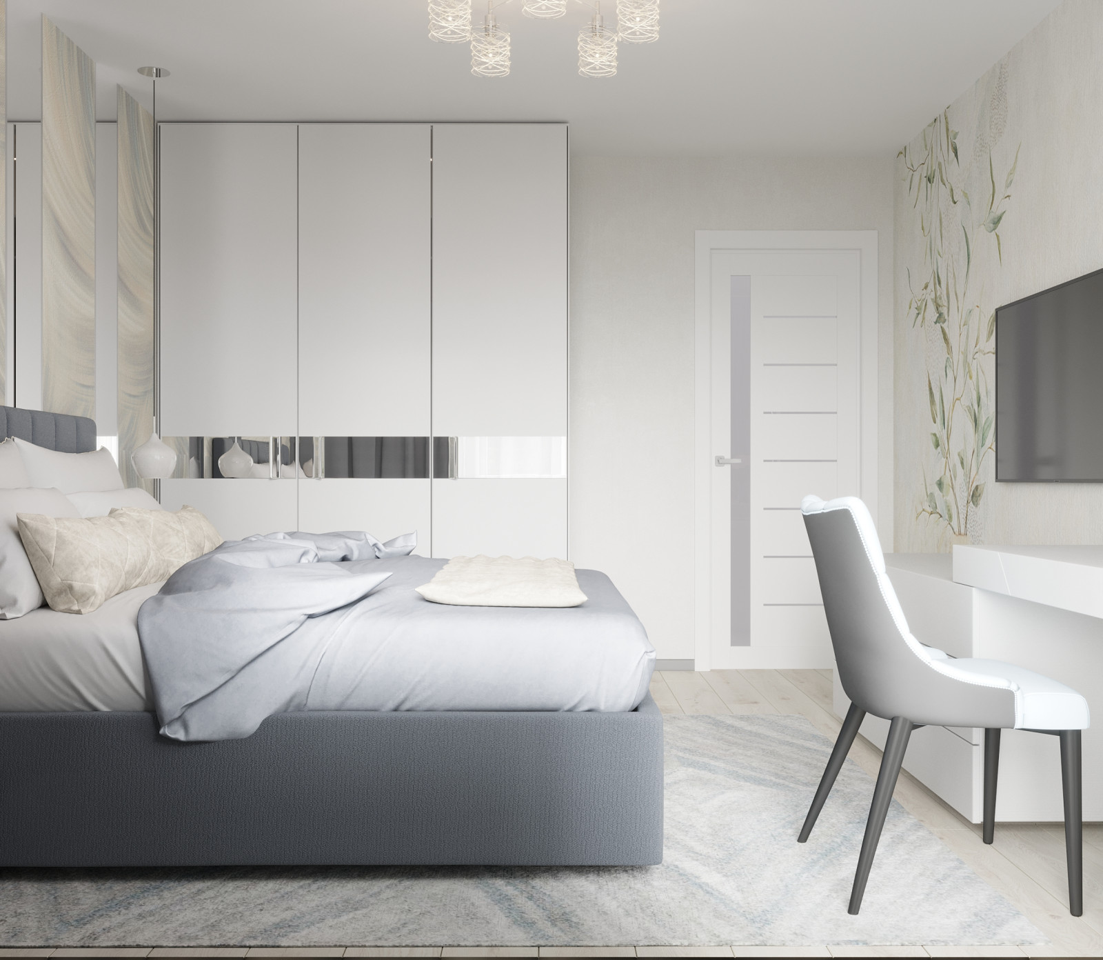 Обложка проекта: Трехкомнатная квартира в ЖК Маршал