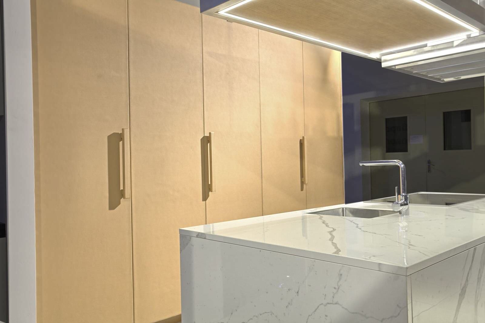 Solid leather and stone