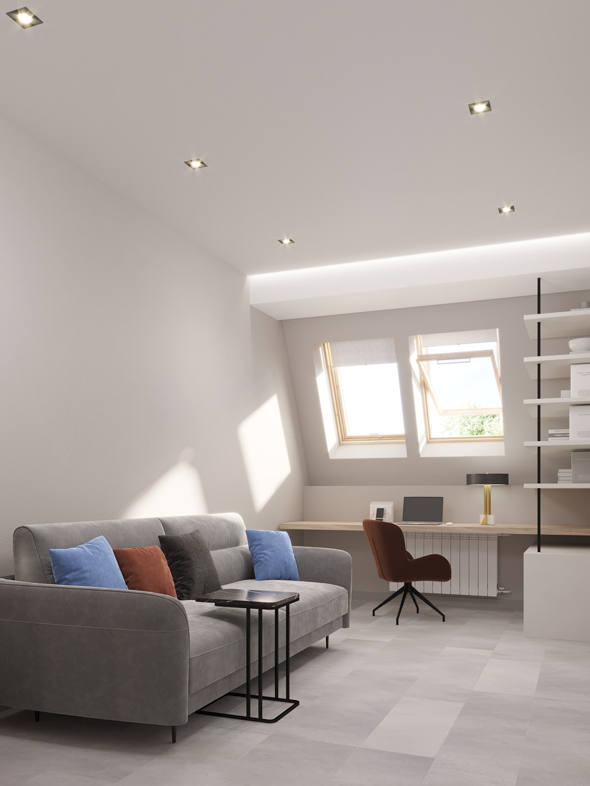 Двухкомнатная квартира с мансардой под Калининградом