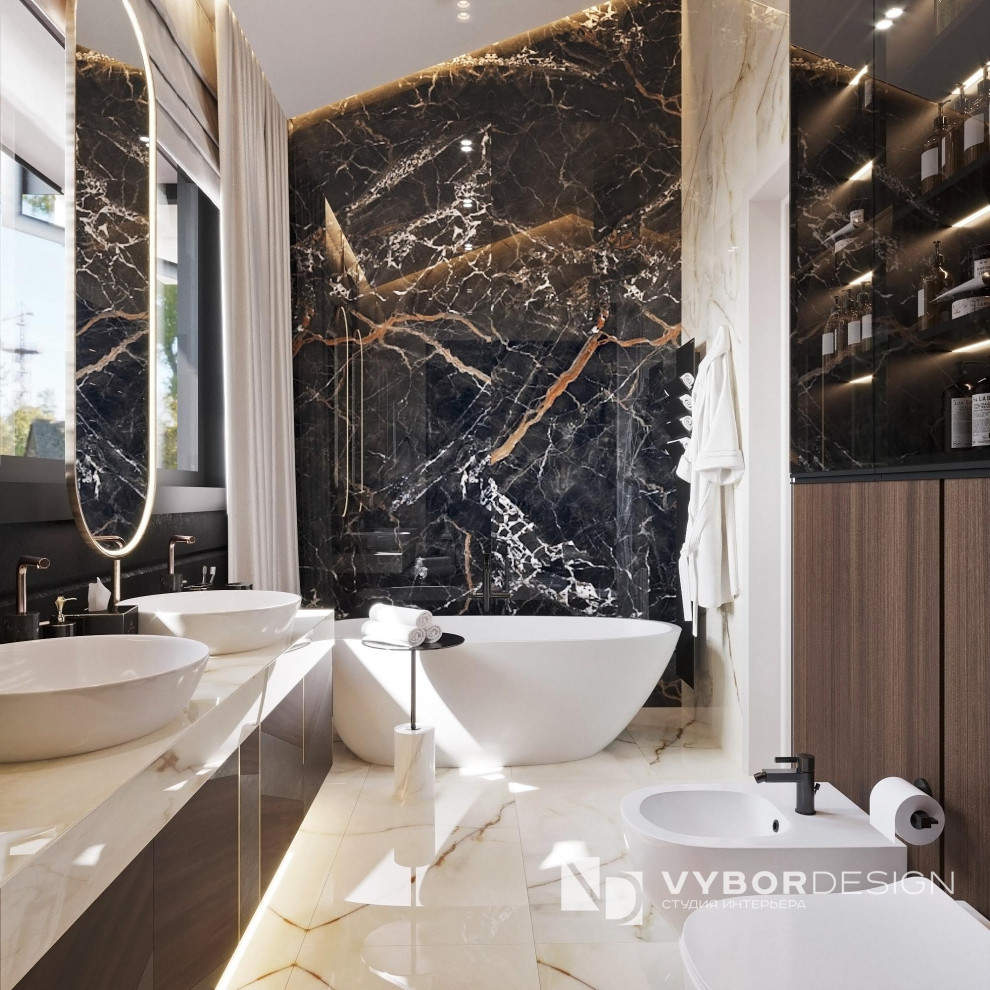 Дизайн интерьера дома из бруса