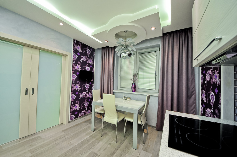 Скай Форт. Необычный интерьер квартиры площадью около 100 м2