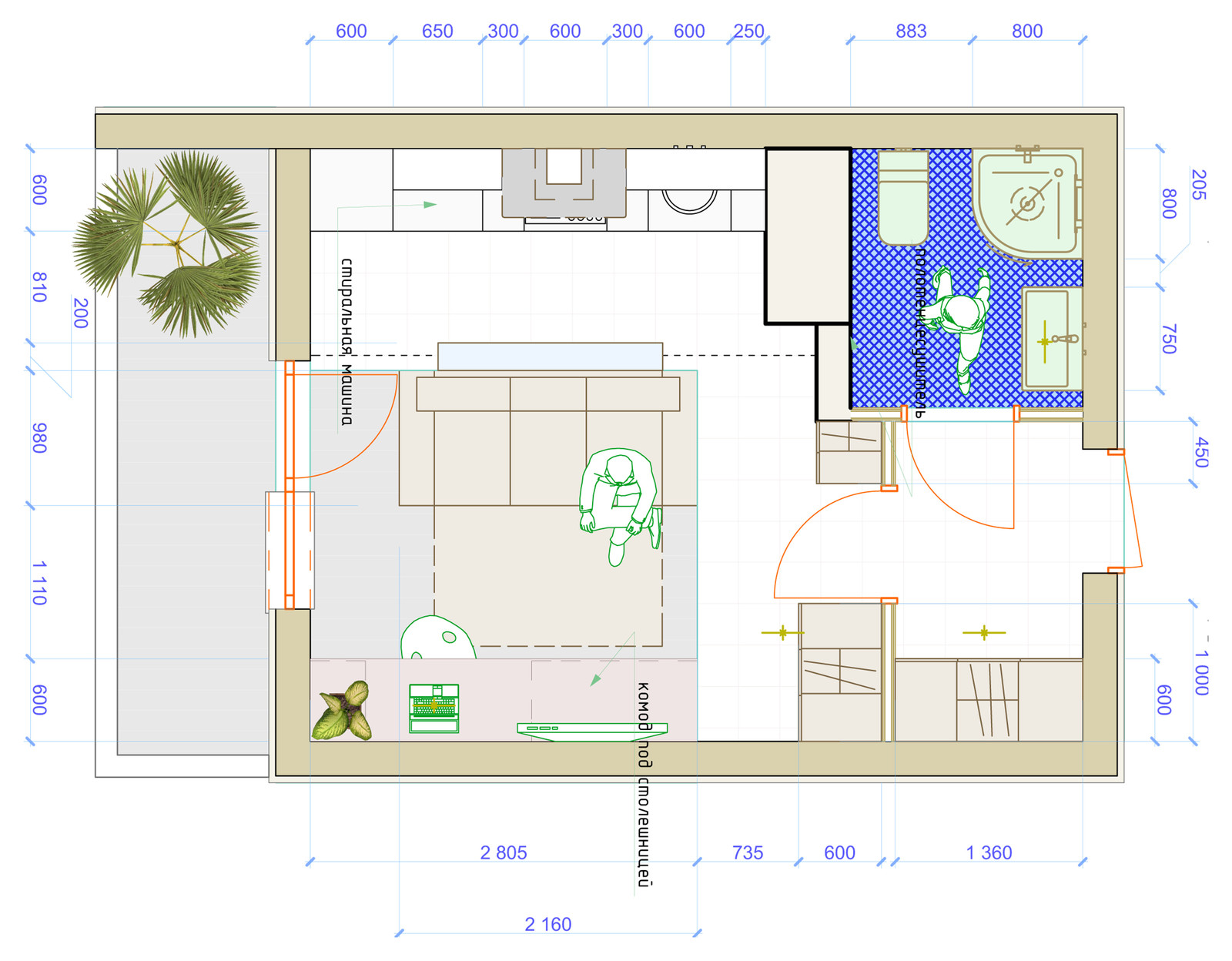 Обложка проекта: Планировки маленьких кватрир и пространств
