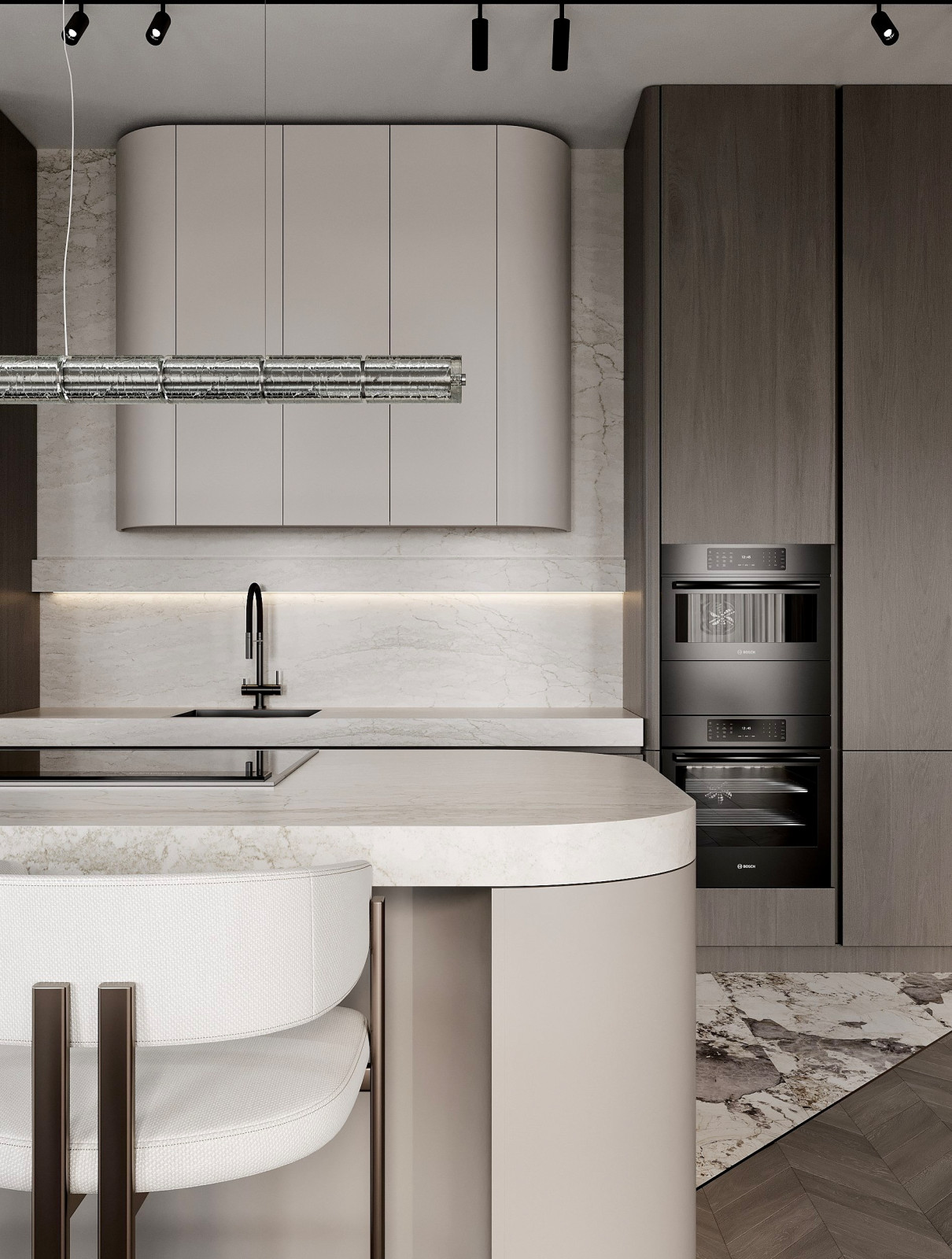 Просторная кухня-гостиная