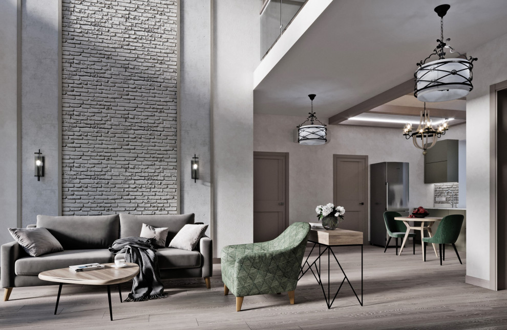 кухня гостиная 46 кв м