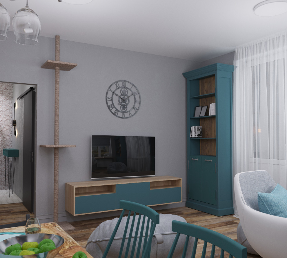 Квартира в стиле эклектики с элементами лофт