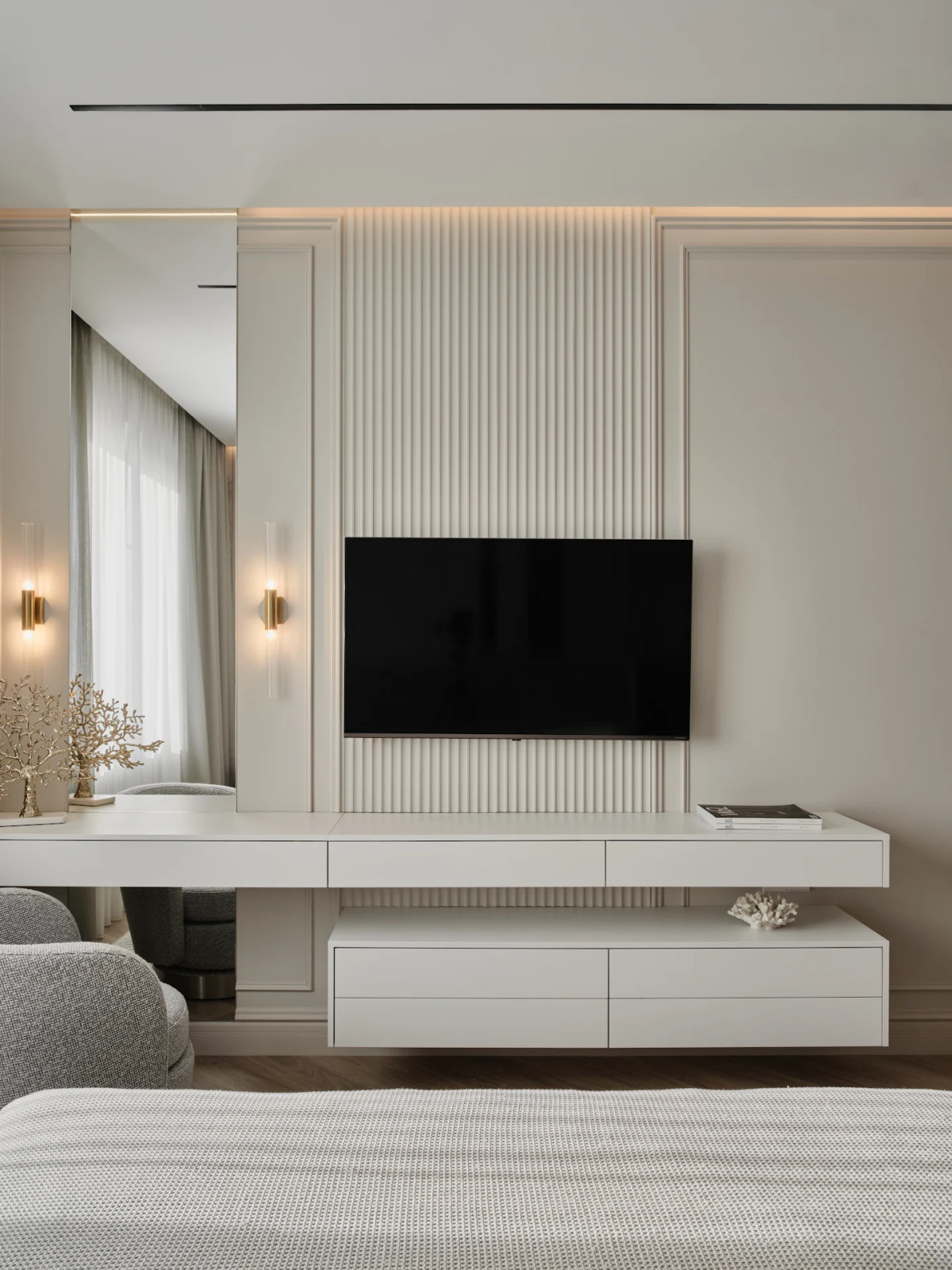 Реализация дизайна-проекта спальни в ЖК "Дом на Дачной "