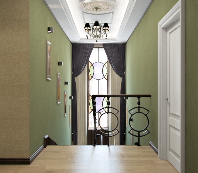 Проект загородного дома в стиле фьюжн.