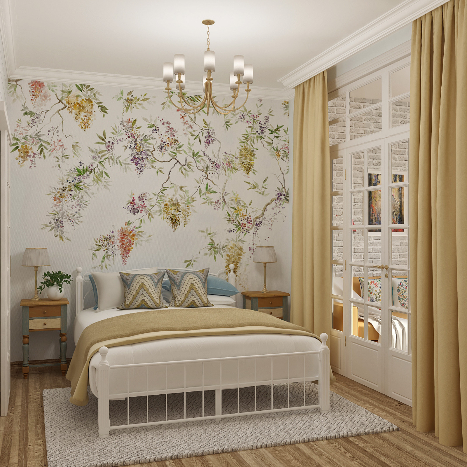 Яркий проект с мебелью и освещением ИКЕА