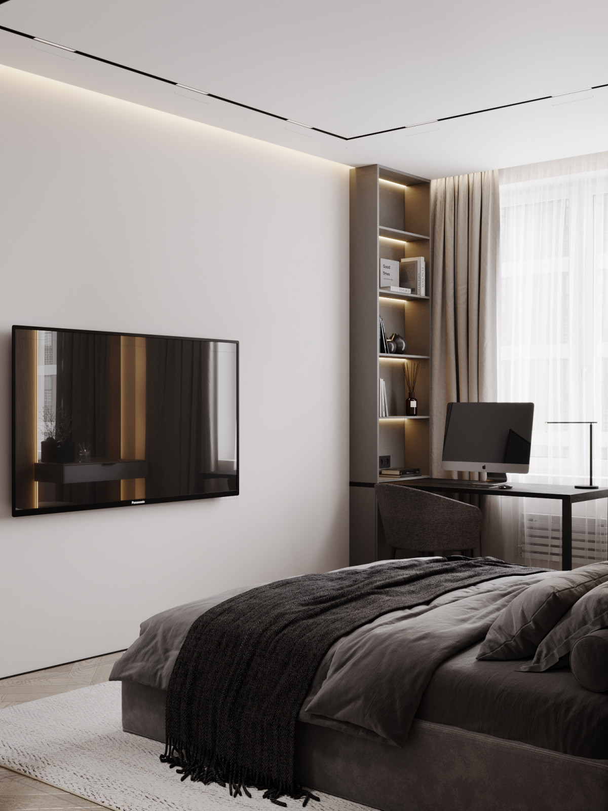 Идеальный современный интерьер в ЖК Homecity