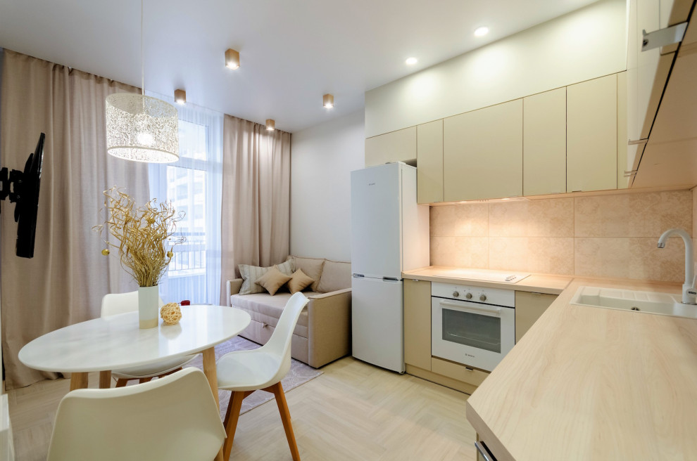 Легкий, расслабляющий интерьер в светлых тонах