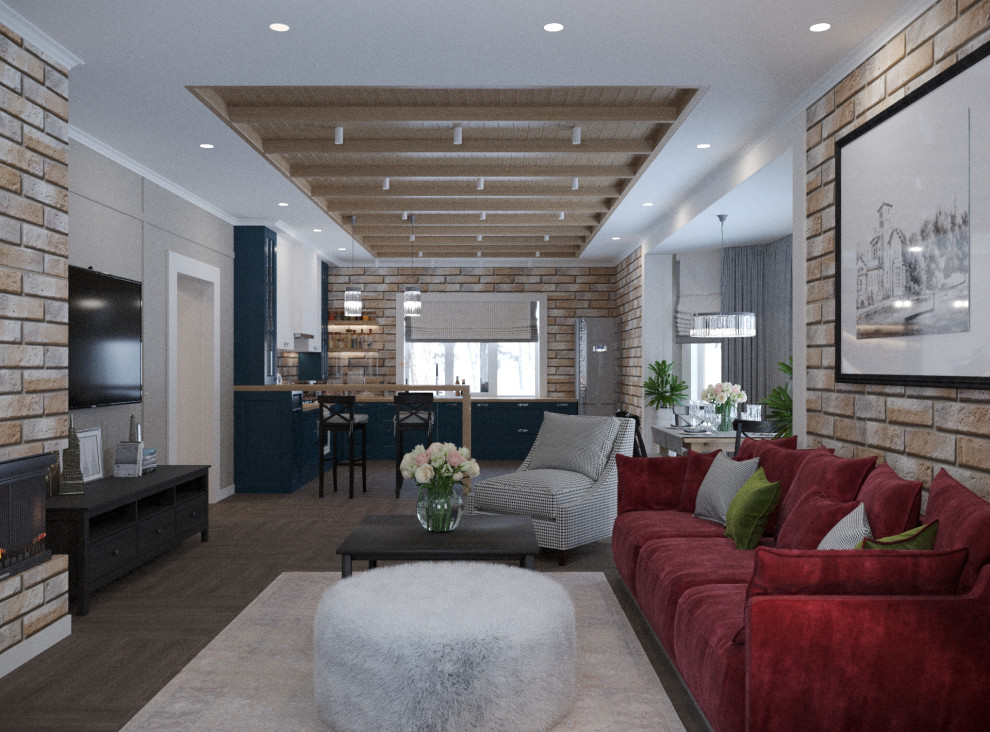 Обложка проекта: Яркий дом для большой семьи в СНТ Малиновый