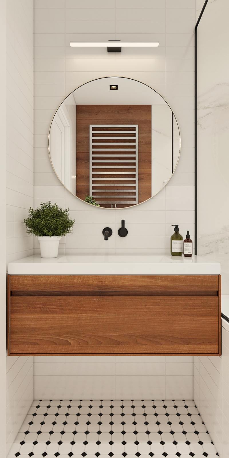 Интерьер квартиры 70 кв.м. для семьи с двумя детьми