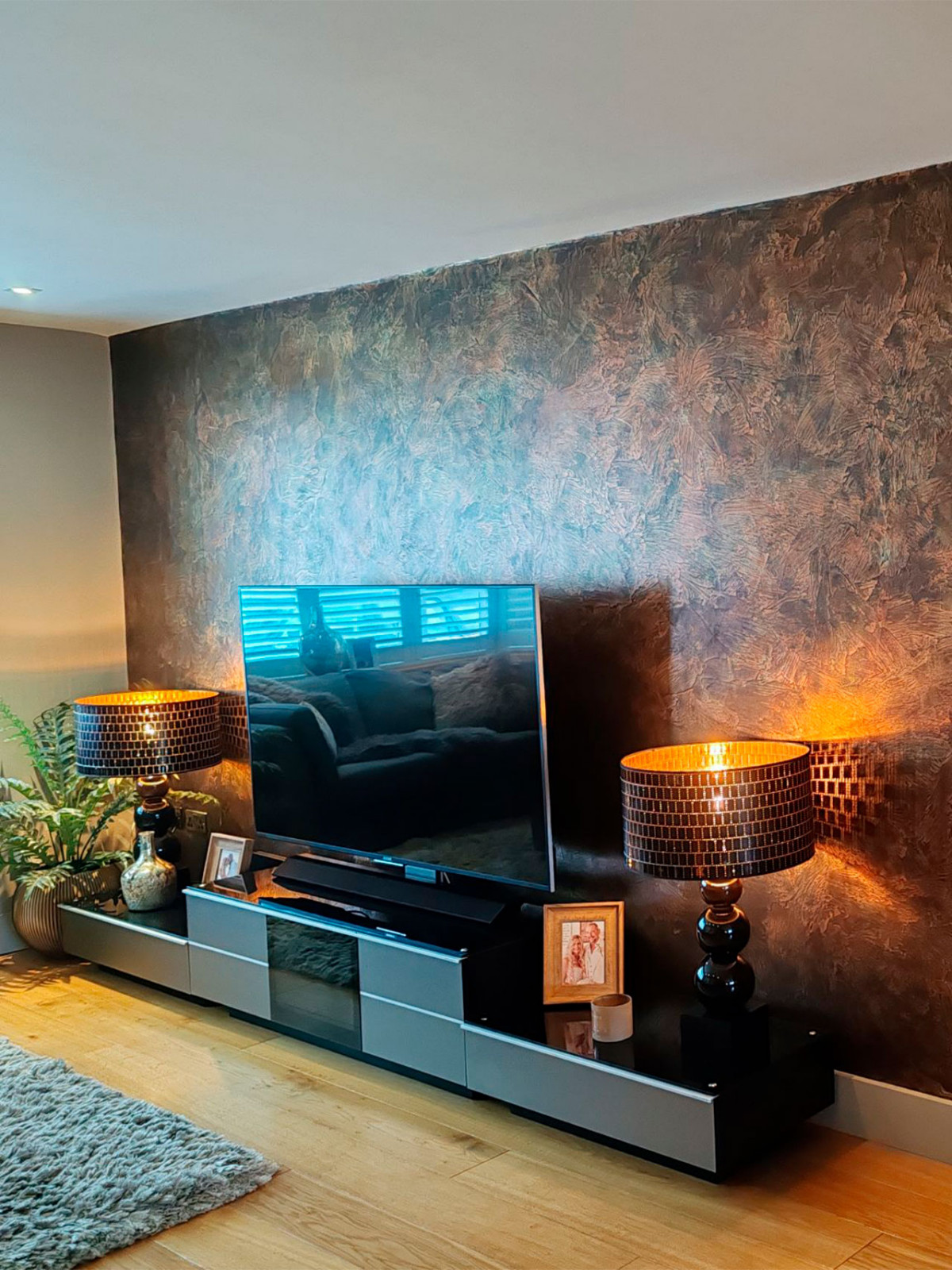 Акцентная стена Венецианская декоративная штукатурка