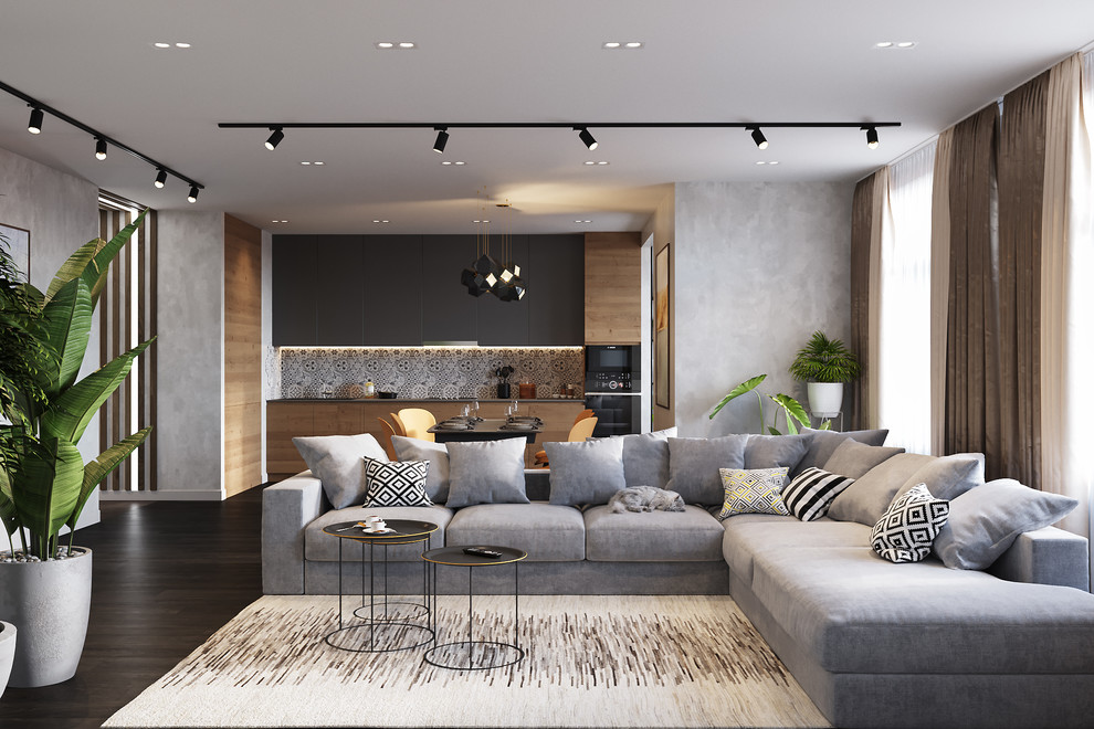 Квартира в 155 кв.м. в современном стиле в ЖК Флагман.