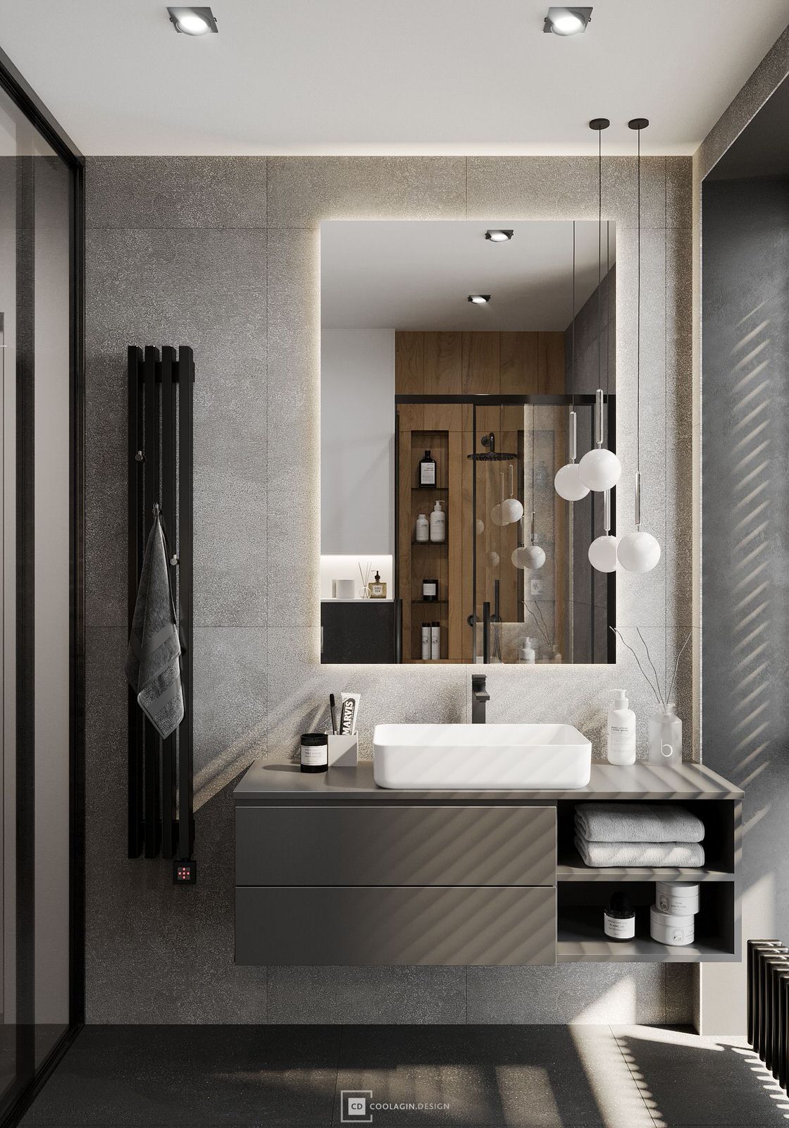 Стильная квартира с панорамными окнами даже в санузле