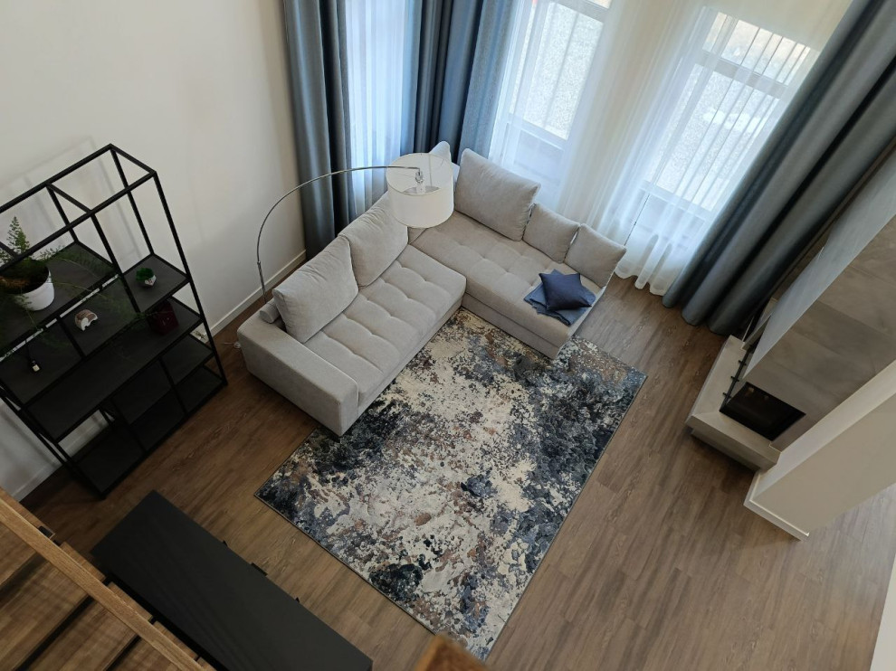 Обложка проекта: Гостиная с камином в загородном доме