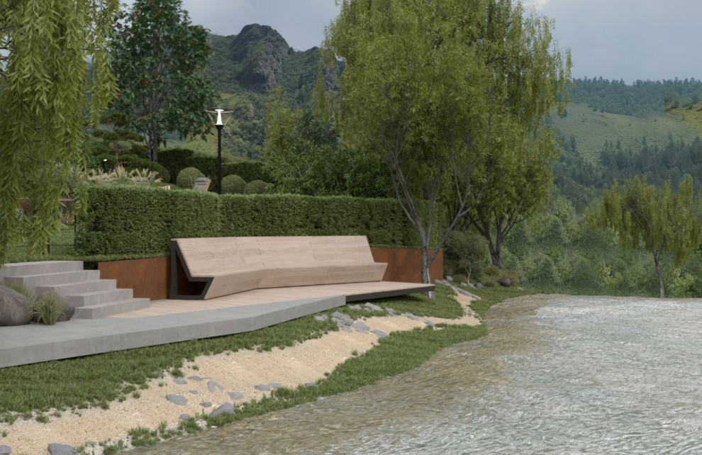 Ландшафтное благоустройство Базайская.