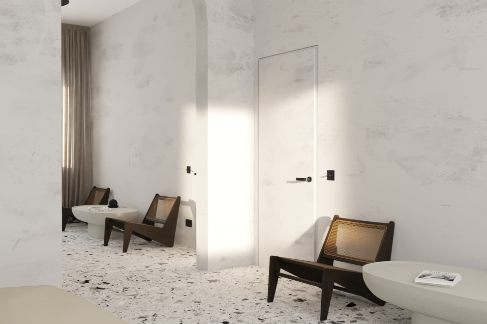 Minimalism scandi-chic interior design visualization