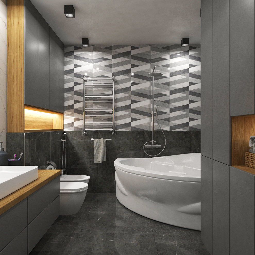 Дизайн интерьера трехкомнатной квартиры 115 м2 (Санкт-Петербург) ванная комната