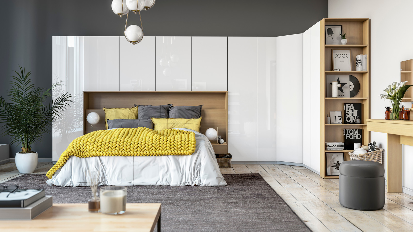 Обложка проекта: Визуализация Спальни для современной молодой семьи