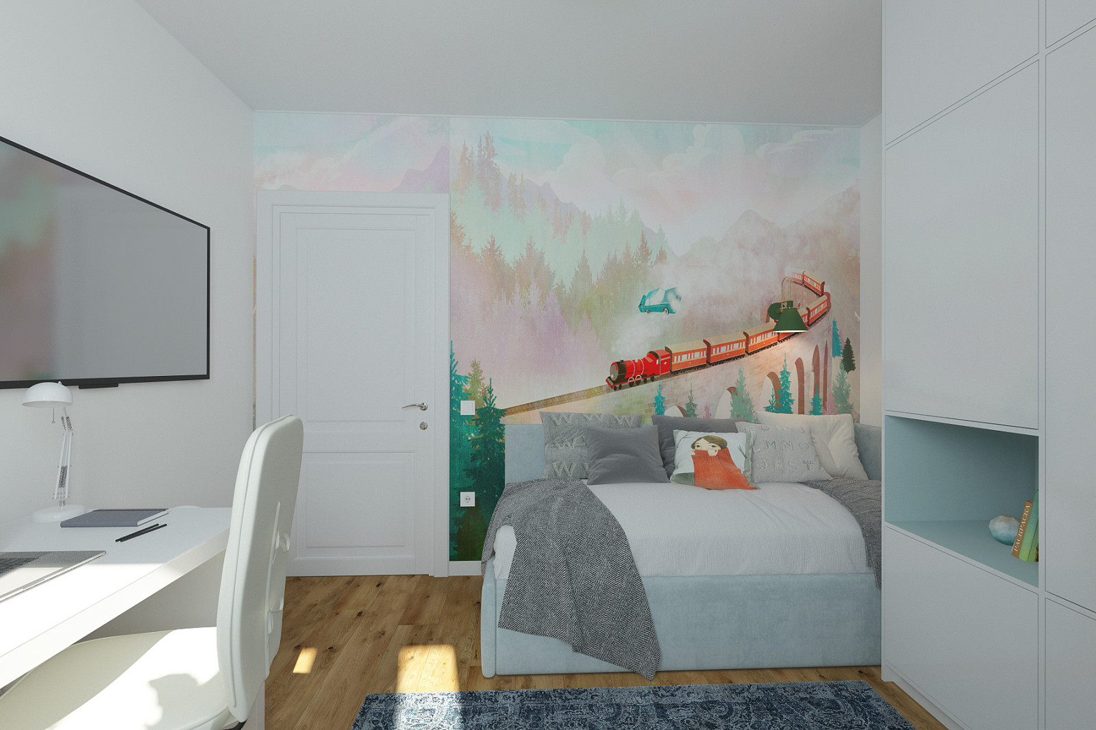 Дизайн четырехкомнатной квартиры 100 м2