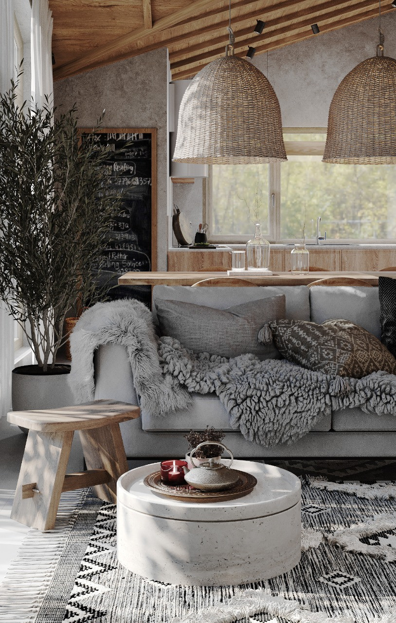 Ваби-саби в доме у озера