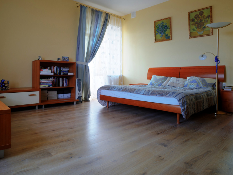 Паркетная доска из массива дуба Tantum Quercus в интерьере (квартира)