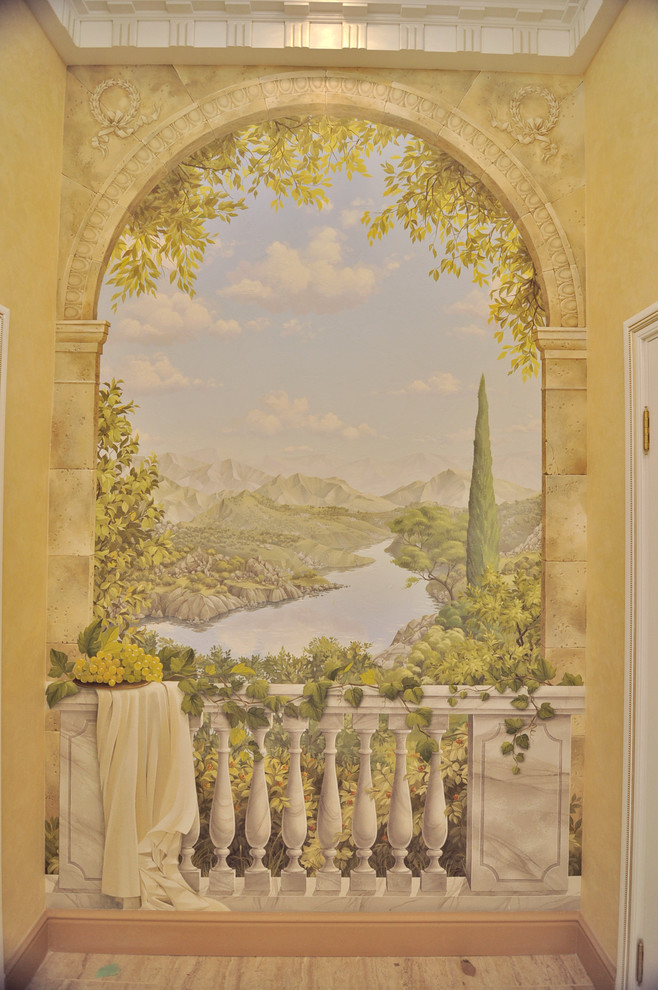Обложка проекта: роспись в классическом интерьере