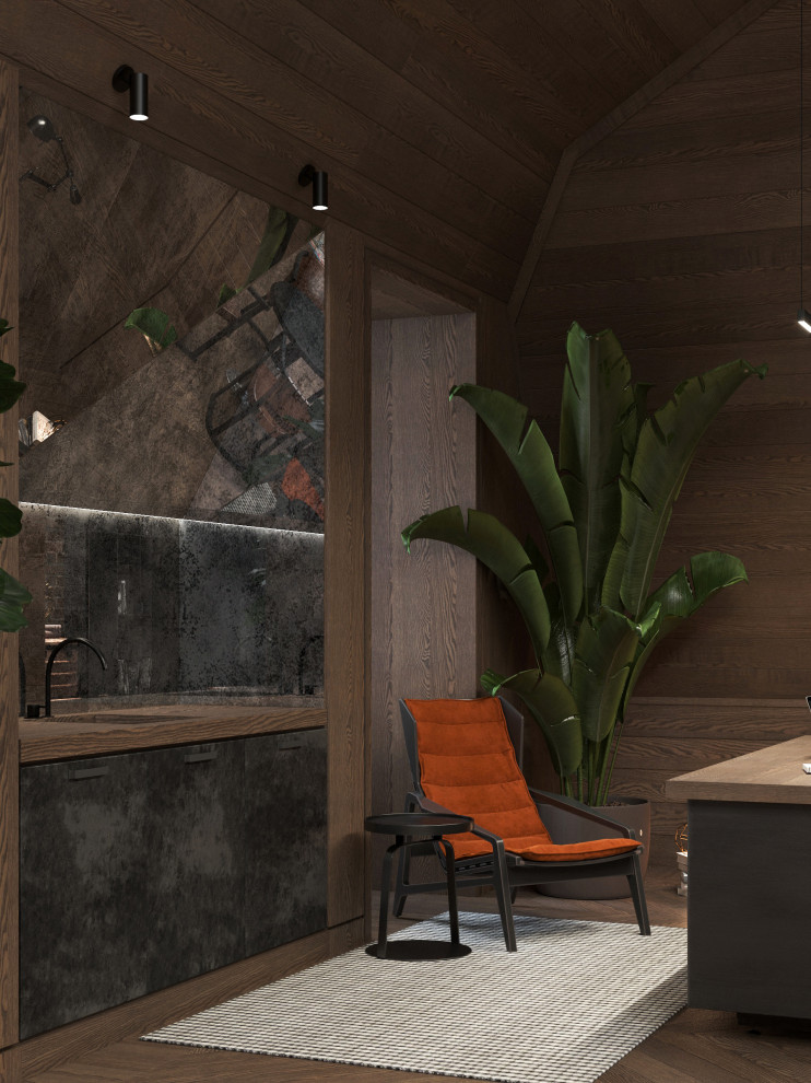 Мансарда частного жилого дома.