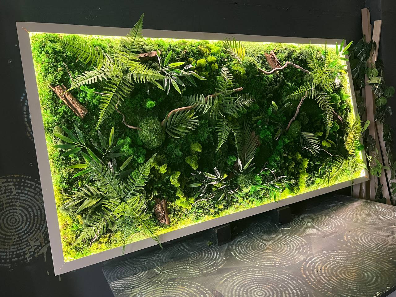 Панно из стабилизированного мха