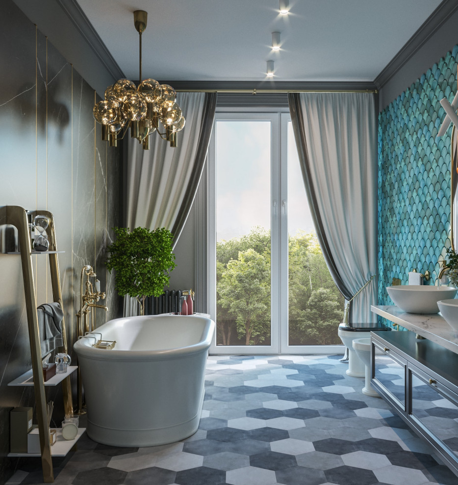 Дизайн коттеджа в неоклассическом стиле 260 кв.м. (2018 год)