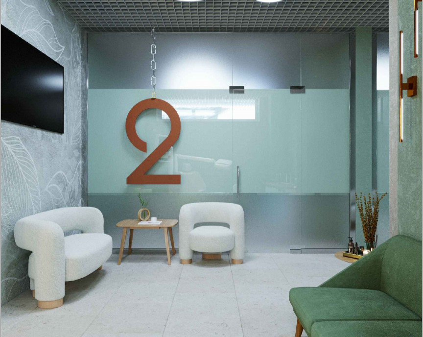 Стоматология в мятных тонах