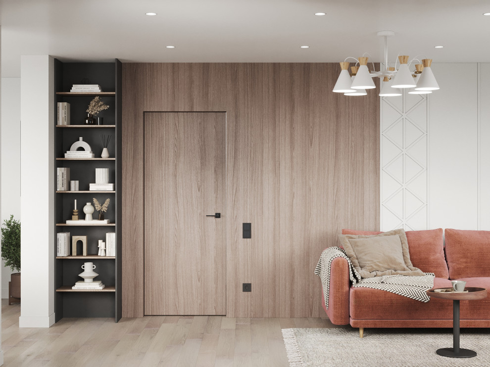 Квартира для молодой семьи с элементами сканди