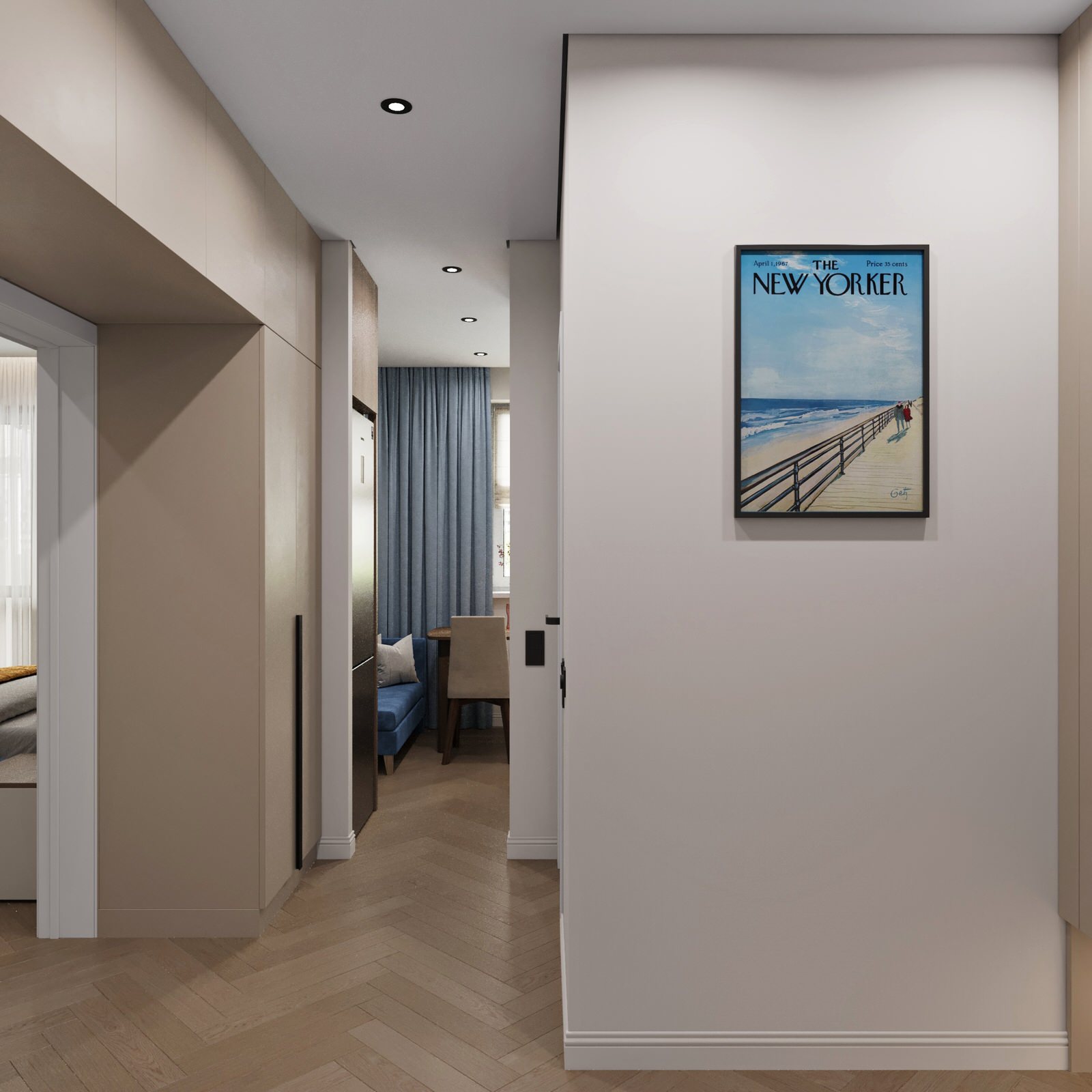 Дизайн квартиры во вторичном фонде, Кантемировская, Москва